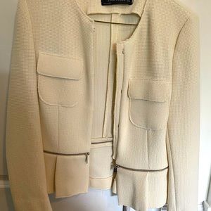 Zara cream jacket with tags